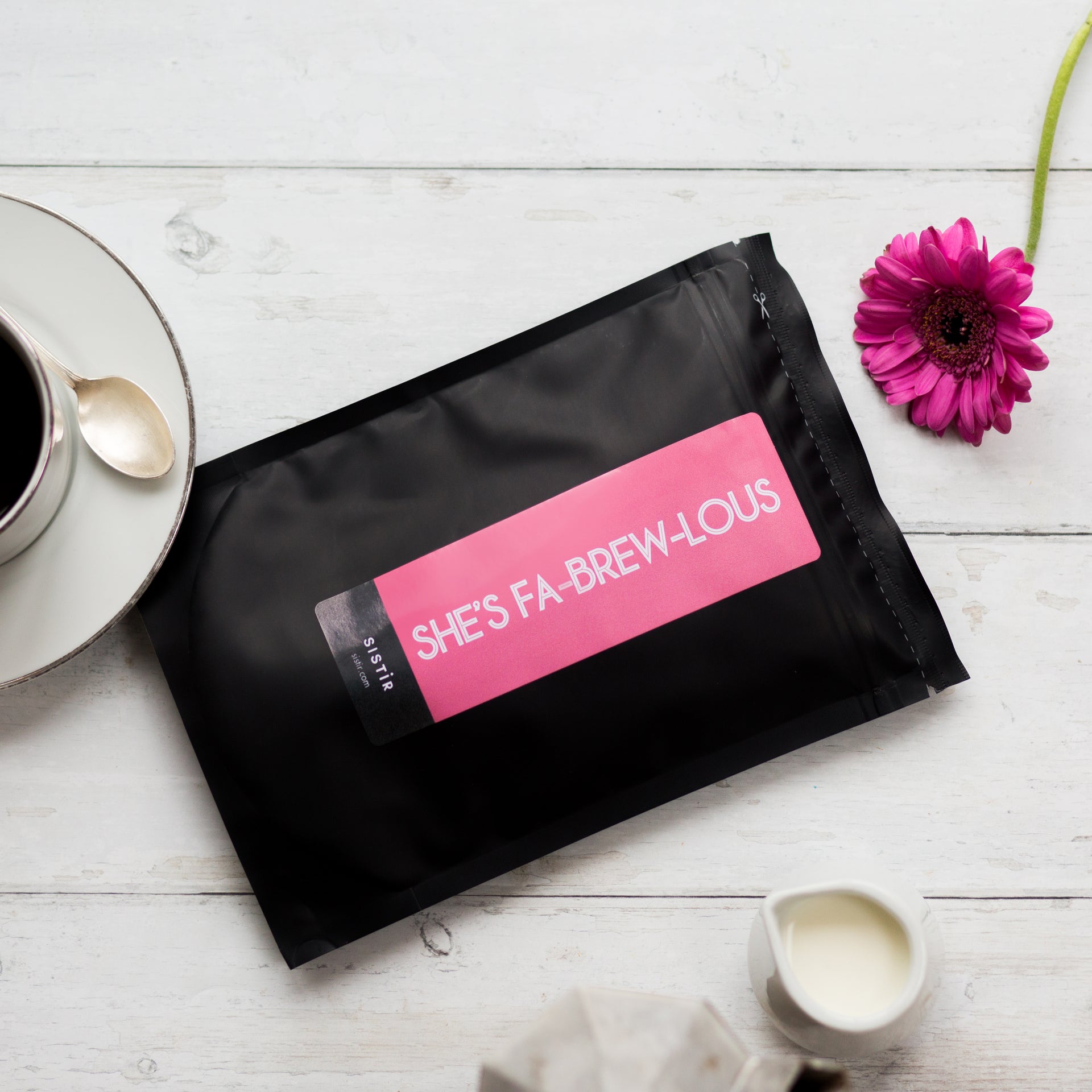 she's fabrewlous fa-brew-lous coffee sistir