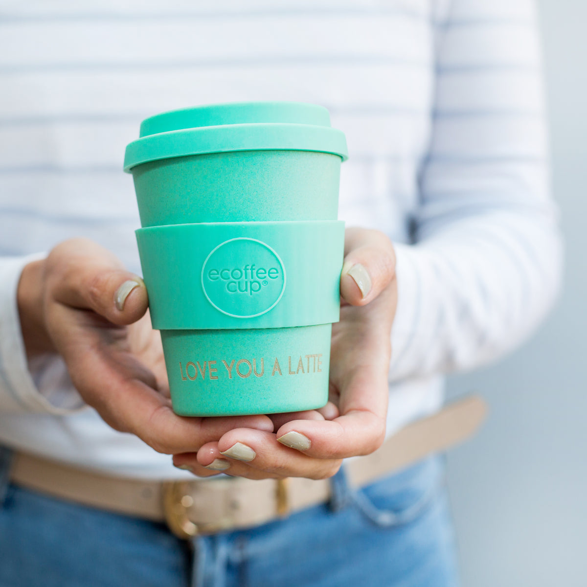 personalised love you a latte coffee cup