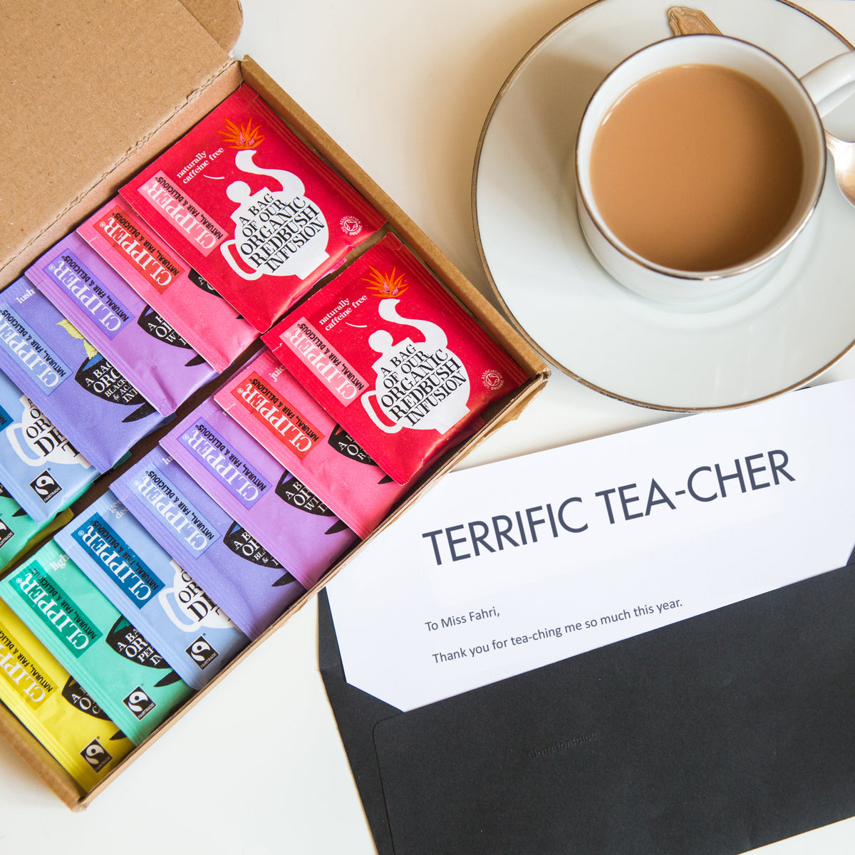 Rainbow of Tea Personalised Gift Set