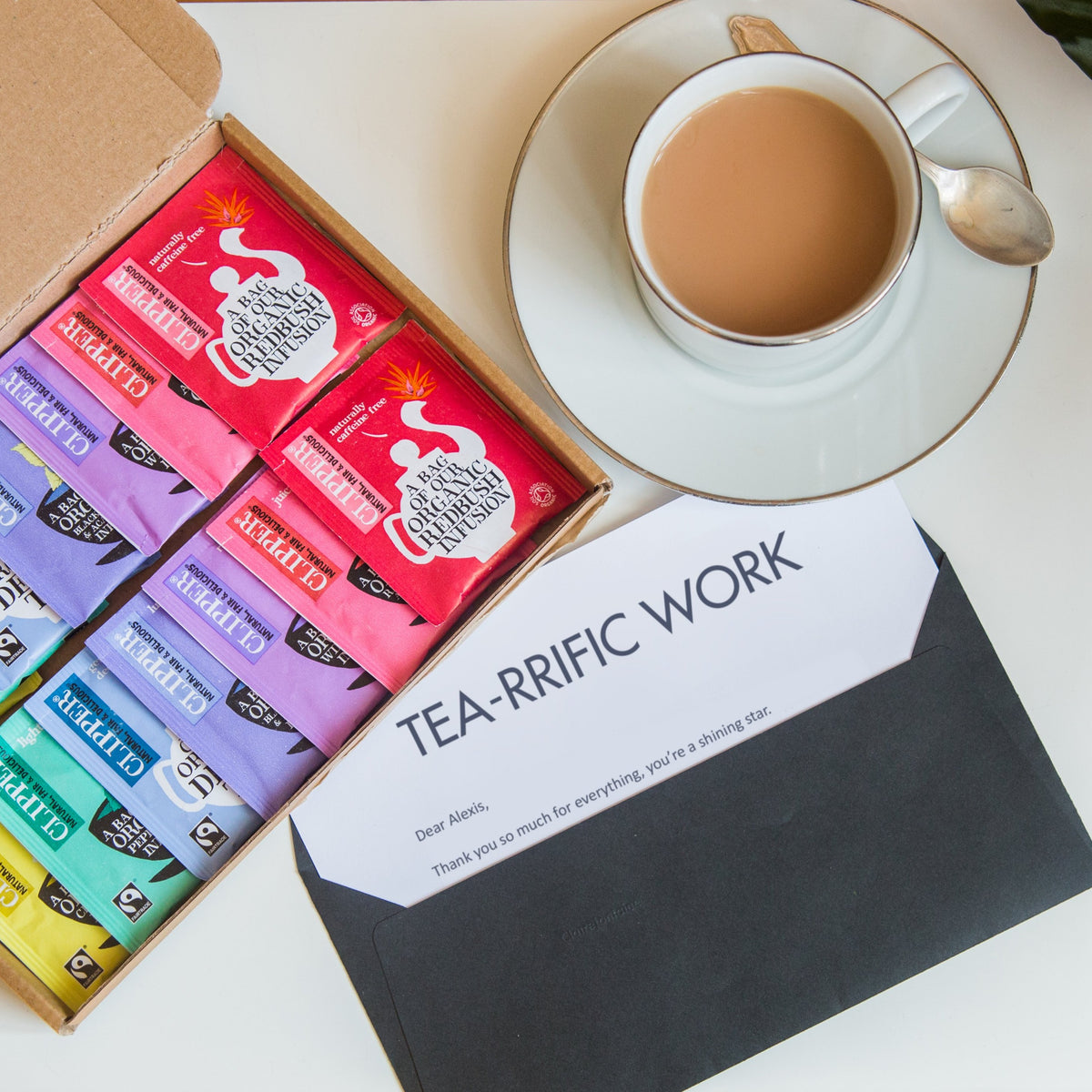 Rainbow of Tea Personalised Gift Set