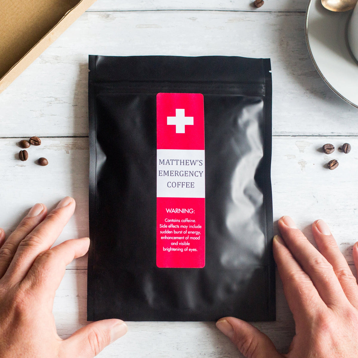 Personalised Emergency Coffee Gift