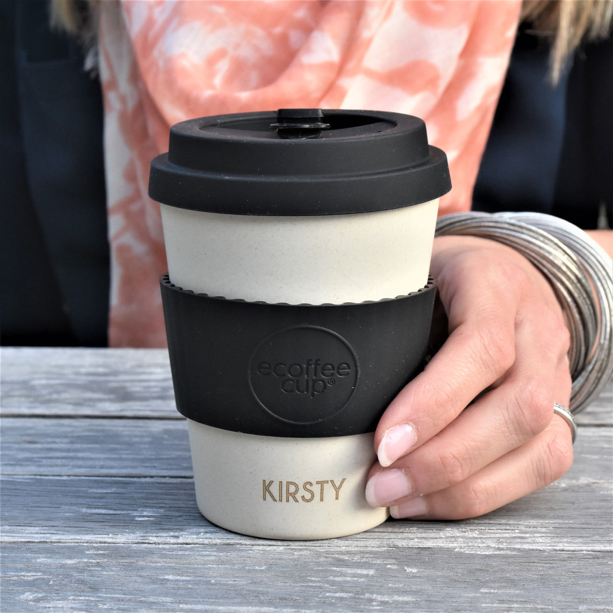 personalised ecoffee cup etched
