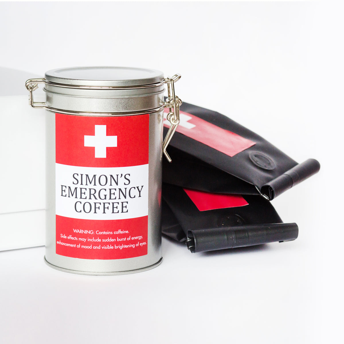 Personalised 'Emergency Coffee' Gift Set