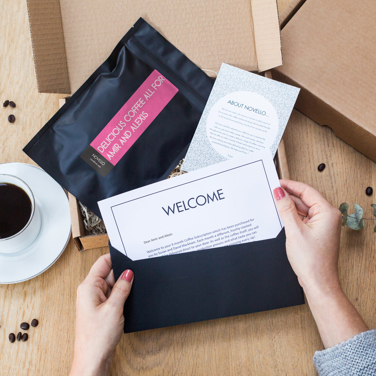 Personalised Couples Coffee Subscription Gift