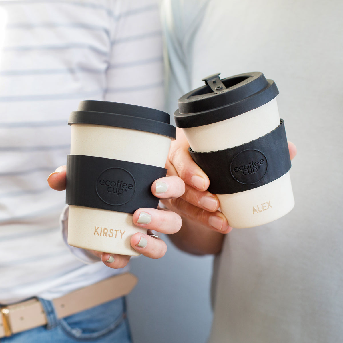 Personalised Couples Reusable Cup Set