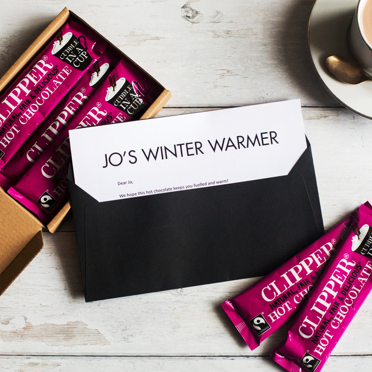 Hot Chocolate Gift in Letterbox Friendly Packaging