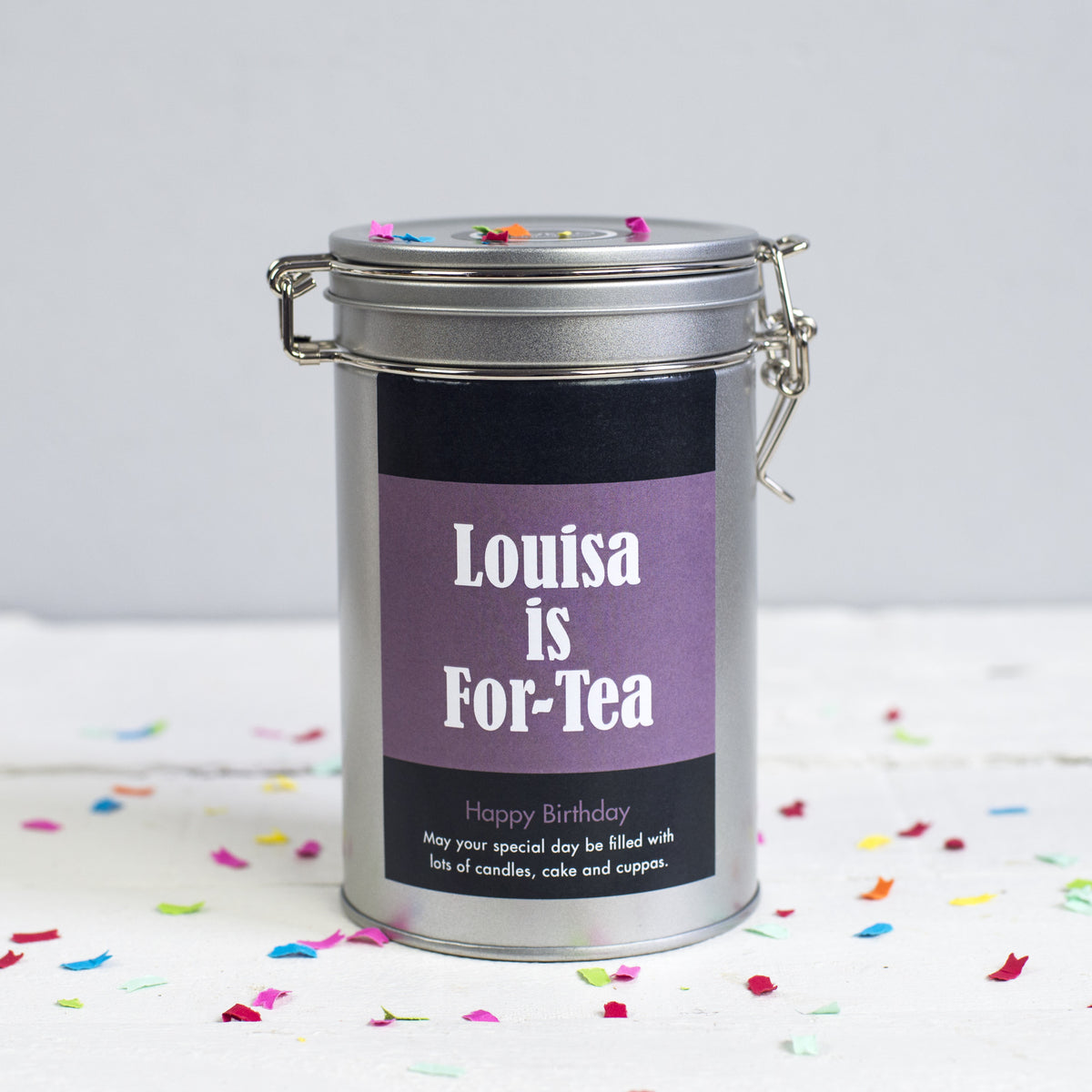 personalised 40th birthday tea gift tin sistir uk