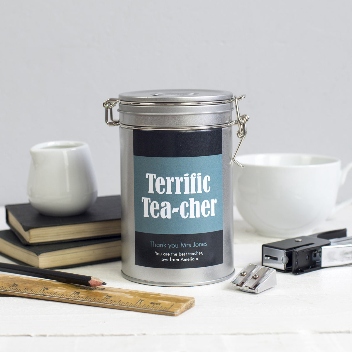 teacher gift tea personalised novello