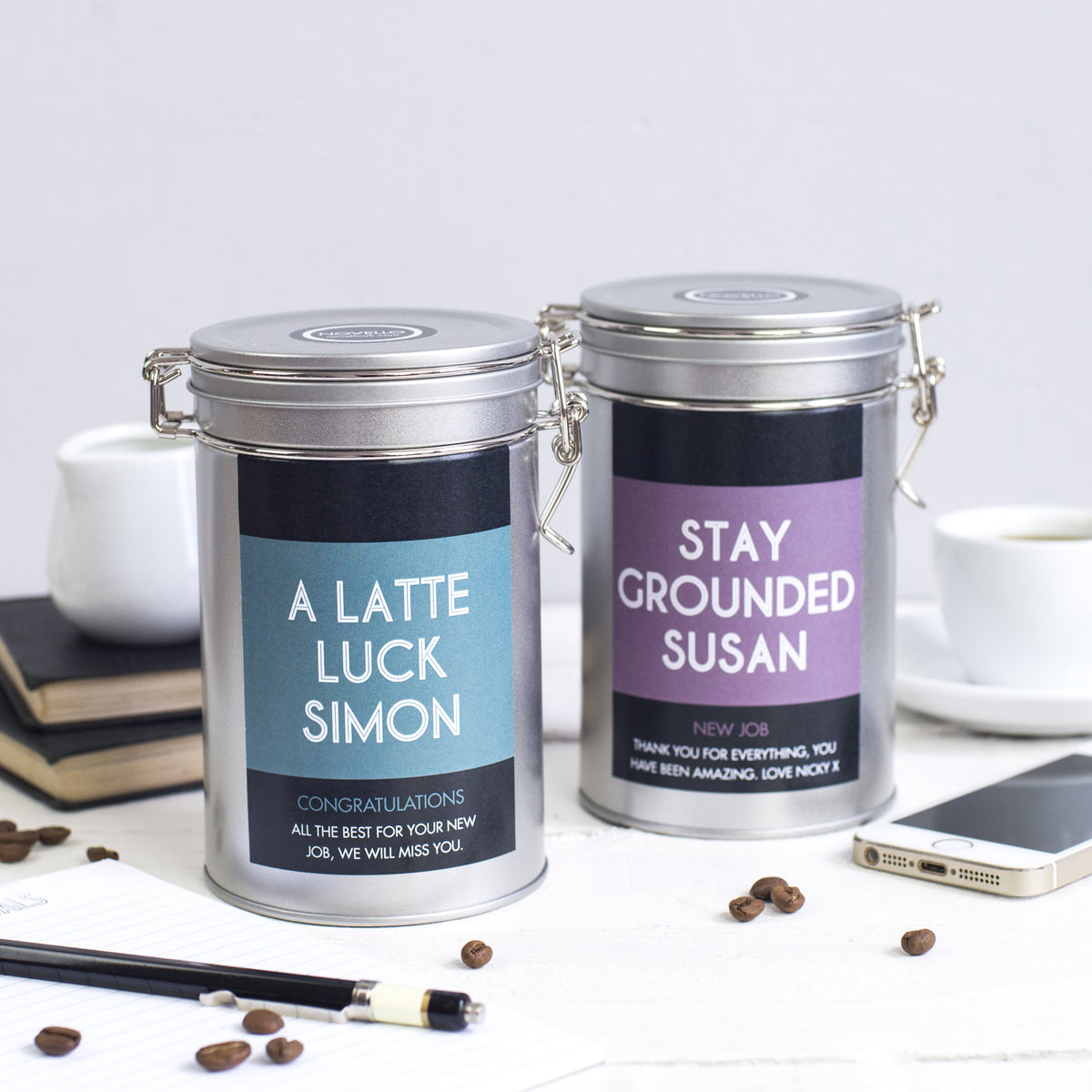 New Job Personalised Coffee Gift In Tin