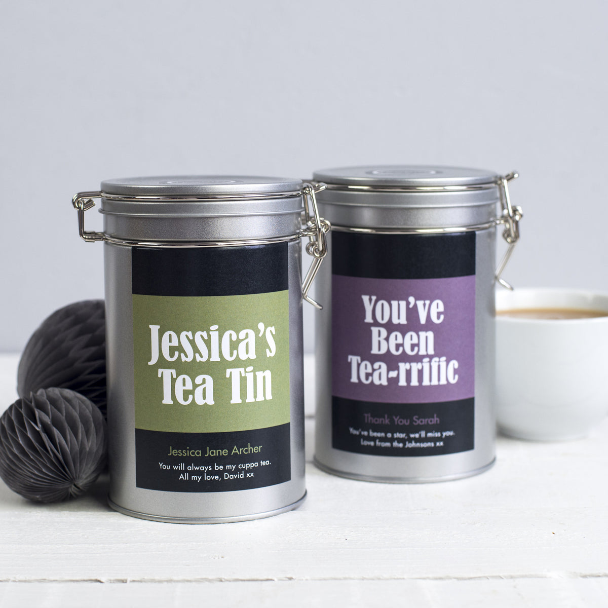 tea lovers gift personalised novello