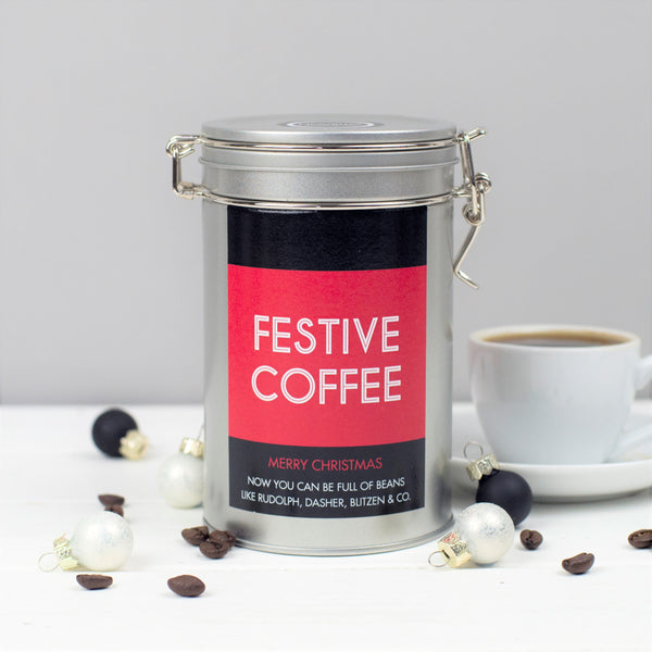 festive coffee gift in a tin novello uk
