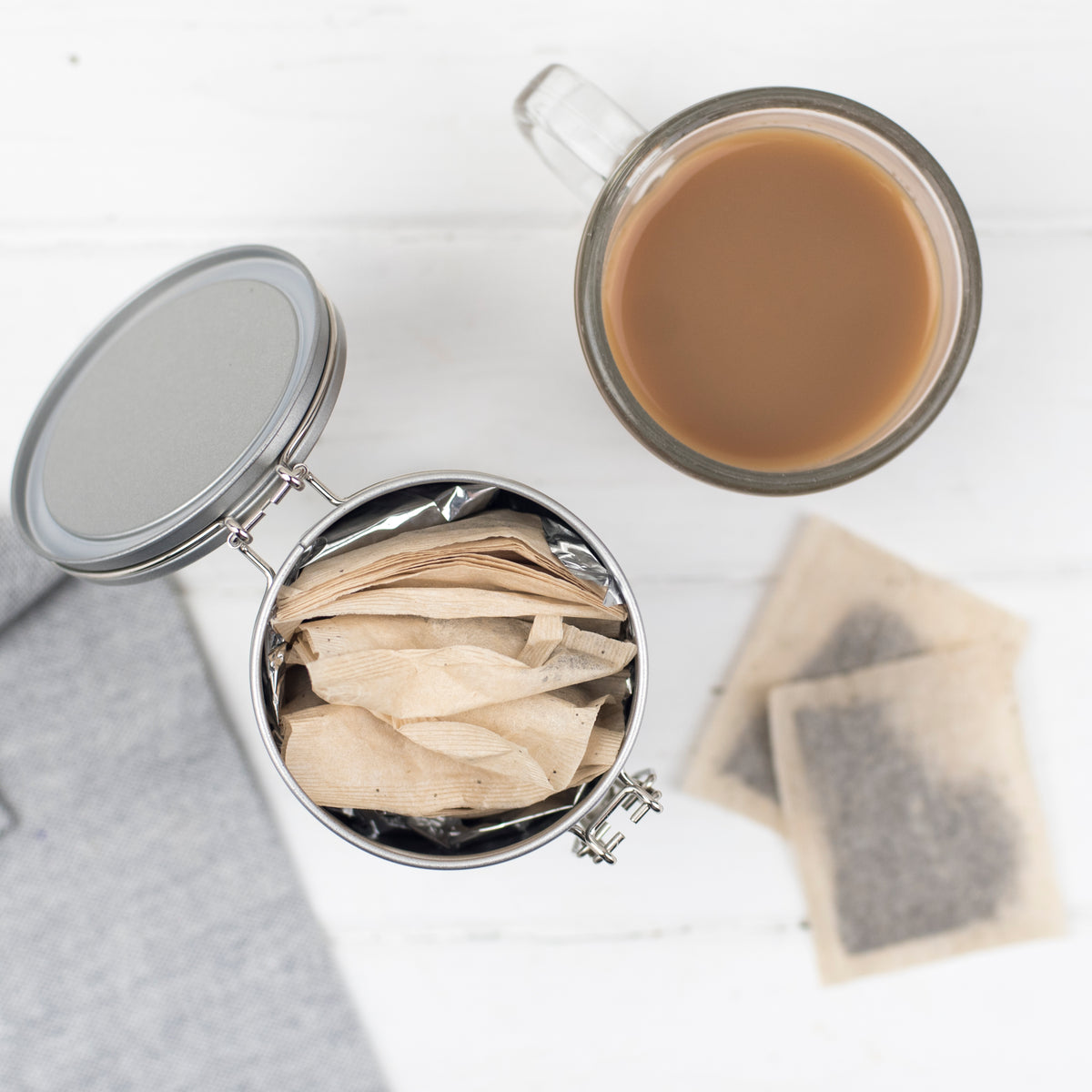 Personalised 10th Anniversary Tea Gift In Tin